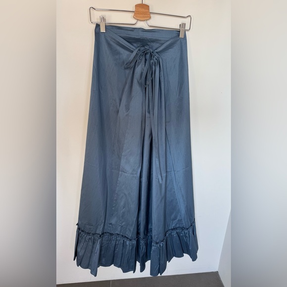 Vintage Calypso 100% Silk Bustle Maxi Skirt - Picture 2 of 5